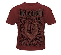 Behemoth Herren T-Shirt, Furor Divinus T-Shirts, GR. X-Large (Herstellergröße: X-Large), Rot (Maroon)