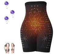 behound Eleysty Ionic Fiber Fat Burning Tummy Control & Repair Shapewear, Ice Silk Graphene Body Shaping Briefs (Black,XL)