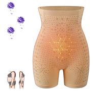 behound Eleysty Ionic Fiber Fat Burning Tummy Control & Repair Shapewear, Ice Silk Graphene Body Shaping Briefs (Skin,XL)