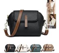 behound Light Luxury Soft Leather Trendy and Versatile Crossbody Bag, Fashion Niche Shoulder Bag, Shell Small Bag (Black)