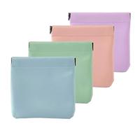 behound Pouchic - Personalized Snap Closure Leather Organizer Pouch, Pouchic No Zipper Self-Closing Pocket Cosmetic Bag, Pouchic Snap Closure Pouches, Portable Pocket Cosmetic Bag (G,Large)