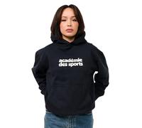 behype. Damen Heavy Oversize Hoodie Kapuzenpullover Einfarbig Print Pullover Unifarben Kapuzen-Sweatshirt Für Frauen DC_Damen_6033-Black Washed-S