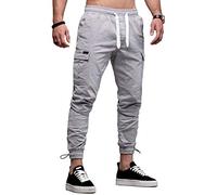 behype. Herren Cargo Chino-Hose Jogger Jeans-Hose 80-8388 Hellgrau W29