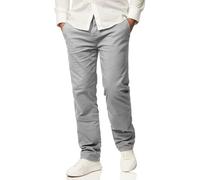 behype. Herren Chino Hose Regular-Fit mit Stretch Jeans Chinohose Straight-Leg Jeanshose Men's Pants DC_C-3004-Hellgrau-W33/L30
