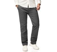 behype. Herren Chino Hose Regular-Fit mit Stretch Jeans Chinohose Straight-Leg Jeanshose Men's Pants DC_C-3004-Dunkelgrau-W34/L30