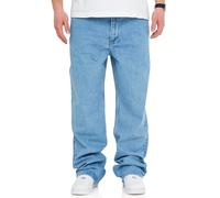 behype. Herren Jeans Loose-Fit Jeanshose 100% Baumwolle Denim Baggy Hose Used Look Men's DC_JN-248-Light Blue-W33