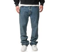 behype. Herren Jeans Straight-Fit Jeanshose 100% Baumwolle Denim Hose Used Look Men's DC_JN-245-Vintage Blue-W29