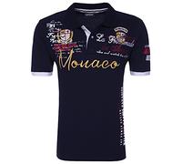 behype. Herren Kurzarm Polo-Shirt Monaco T-Shirt 20-3040 Navy M