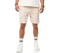 behype. Herren Shorts Kurze Hose Feinstrick Textur Stretch Bermuda Men's Sommershorts Männer Sommer-Look Regular-Fit CR_2156-Beige-M