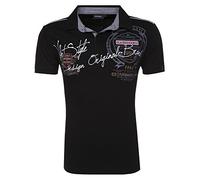 behype. Poloshirt Deciding T-Shirt 20-2687 Schwarz M