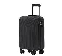 BEIBYE Kofferset Rollkoffer Koffer Hartschale,TSA Schloß, Zwillingsrollen, Erweiterung (Schwarz, 55 cm)