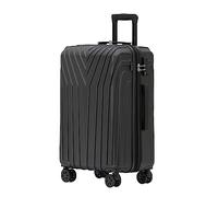 BEIBYE Kofferset Rollkoffer Koffer Hartschale,TSA Schloß, Zwillingsrollen, Erweiterung (Schwarz, 76 cm)