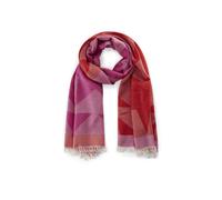 Beidseitig tragbarer Schal mit Stern-Muster pink - Gr. - one size