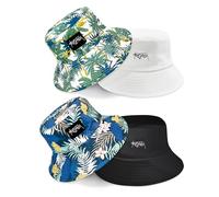 beifon 2 Stück Fischerhüte Bucket Hat Unisex, Sonnenhut Damen Fischerhut Herren Faltbar, Buckethut Anglerhut Freizeithut Outdoor Hut Sommer, Sommerhut (DE/NL/SE/PL, Numerisch, 53, 59, Typ B)