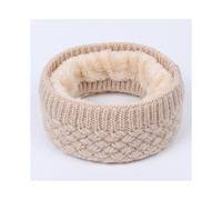(Beige)Damen Frauen Snood Grobstrick Strick Winter Weich Halswärmer Schal Ski
