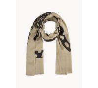 Beige Damen-Schal Leopard