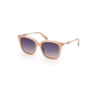 GUESS Damen Gu7886 Sonnenbrille, glänzendes beige, 53/17/140