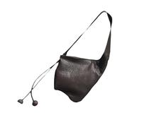 Beimus Lässige Umhängetasche für Damen, echtes Leder, verstellbarer Schultergurt, Geldbörse, Handtasche, Muttertag, kleine Crossbody-Tasche für Damen, dunkelbraun, One Size