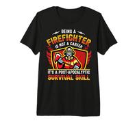 Being A Firefighter Fireman Proud Firefighters Lovers Premium T-Shirt
