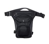 Beintasche Herren Outdoor-Beintaschen Motorrad Männer Hüfttasche Mann Hüftgürteltasche Taktische Reise Oberschenkel Gürteltasche Drop Beintasche(Waterproof Black)