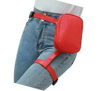 Beintasche, Motorrad-Beintaschen, taktische Bauchtaschen, wasserdicht, Oberschenkeltaschen mit Beingurt, Beingeschirr zum Wandern, Oberschenkelgurt, rot, Mass Beauty