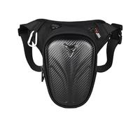 Beintasche Motorrad Motorrad Drop Leg Seitentasche Schwarze Motorradtasche Hartschale Outdoor Casual Hüfttasche Gürteltaschen(Carbon Fiber)