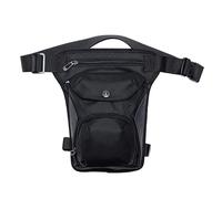 Beintasche Motorrad Outdoor-Beintaschen Motorrad Männer Hüfttasche Mann Hüftgürteltasche Taktische Reise Oberschenkel Gürteltasche Drop Beintasche(Waterproof Black)