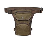 Beintasche Motorrad Outdoor-Beintaschen Motorrad Männer Hüfttasche Mann Hüftgürteltasche Taktische Reise Oberschenkel Gürteltasche Drop Beintasche(Canvas Bronze)