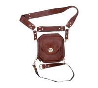 Beintasche - Steampunk Hüfttasche | PU Leder Vintage Look | Verstellbare Gurte für Oberschenkel & Taille | Motorrad Reiten Wandern Outdoor | Retro Punk Stil Gürteltasche | Robust & Praktisch |