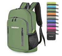 Bekahizar Faltbarer Rucksack Leicht Klein Wanderrucksack 20L Reiserucksack Tagesrucksack Tasche für Männer Frauen Jugendliche Outdoor Wandern Reisen (Armee grün)