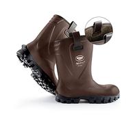 Bekina Riglite X Winterstiefel für Herren und Damen gefüttert und wasserdicht mit Stahlkappe und Stahlsohle, rutschfest, leichte Arbeitsstiefel für Landwirtschaft und Industrie, braun, EU 44