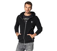 Bekleidung Bruno Banani Herren Strickjacke mit Kapuze (M, Schwarz)