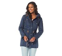 Bekleidung Kangaroos Damen Parka Mantel Jacke (36, Marine)