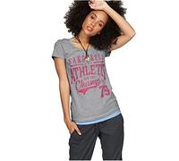 Bekleidung Kangaroos Damen T-Shirt + Tanktop (2tlg. Set) (32-34, Grau)