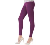 BeLady Damen Leggings Baumwolle G. S-8XL/36-56 Blickdichte Leggins Hose Elastische Leggins Weiche Sporthose für Sport Gym (DE/NL/SE/PL, Numerisch, 42, Regular, Regular, Aubergine)
