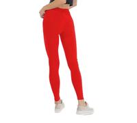 BeLady Damen Leggings Baumwolle G. S-8XL/36-56 Blickdichte Leggins Hose Elastische Leggins Weiche Sporthose für Sport Gym (DE/NL/SE/PL, Numerisch, 50, Regular, Regular, Rot)