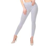 BeLady Damen Leggings Baumwolle G. S-8XL/36-56 Blickdichte Leggins Hose Elastische Leggins Weiche Sporthose für Sport Gym (DE/NL/SE/PL, Numerisch, 50, Regular, Regular, Grau)