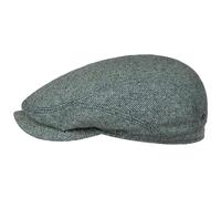Stetson Belfast Silk Schiebermütze Herren Made in EU Frühjahr Sommer Flat Cap grün-blau 59 cm