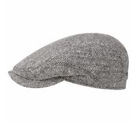 Stetson Belfast Silk Schiebermütze Herren Made in EU Frühjahr Sommer Flat Cap schwarz-weiß 60 cm