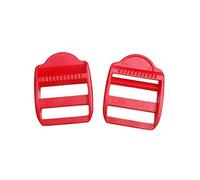 Believewang 5Pcs 25mm Verschluss-Slider Verstellbare Schnalle für Rucksack-Bügel-Rot