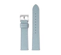 Belivceng Echtes Leder-Uhrenarmband, Schnellverschluss mit Edelstahlschließe, für Damen und Herren, 18 mm bis 22 mm,Grau,20 mm