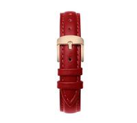 Belivceng Echtes Lederarmband, Schnellverschlussarmband für Damen und Herren, Größen 12 mm bis 20 mm,Rot R,15 mm