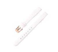 Belivceng Handgefertigtes Lederarmband, schmales Armband mit Dornschließe, für Damen und Herren, Größen von 8 mm bis 22 mm,Weiß-Roségold,8 mm