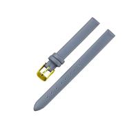 Belivceng Handgefertigtes Lederarmband, schmales Armband mit Dornschließe, für Damen und Herren, Größen von 8 mm bis 22 mm,Grau-Gold,22 mm