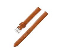 Belivceng Handgefertigtes Lederarmband, schmales Armband mit Dornschließe, für Damen und Herren, Größen von 8 mm bis 22 mm,Hellbraun-Silber,16 mm