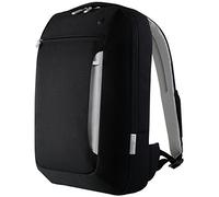 Belkin Schlanker Polyester-Rucksack für Laptops und Notebooks bis 39,1 cm (15,4 Zoll) (schwarz/hellgrau)