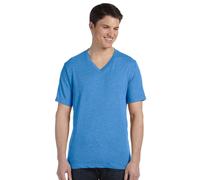 Bella 3415 Unisex Triblend Kurzarm-T-Shirt mit V-Ausschnitt True Royal Triblend44 Large