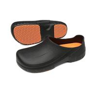 Bella Bays Gartenclogs kochschuhe Herren Gartenschuhe männer küchen Schuhe männer rutschfeste Unisex-Erwachsene Clogs Gummischuhe schwarz 41/42