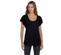 Bella + Canvas Damen Flowy Raglan T-Shirt S SCHWARZ
