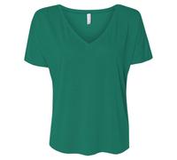 Bella + Canvas Damen Slouchy V-Ausschnitt T-Shirt S KELLY